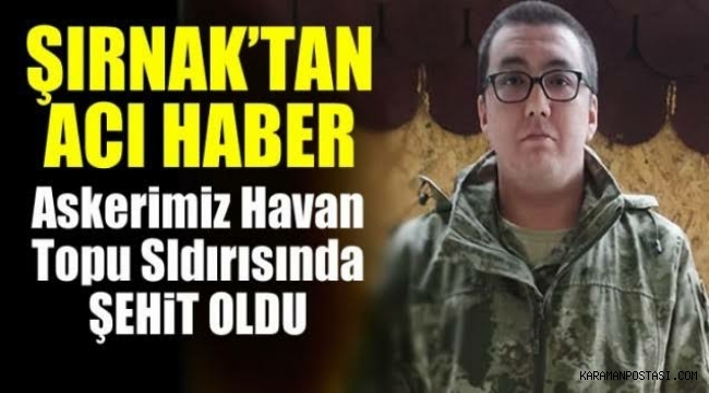 Piyade Er Tarık Tarcan şehit oldu Gündem Karaman Haber Karaman