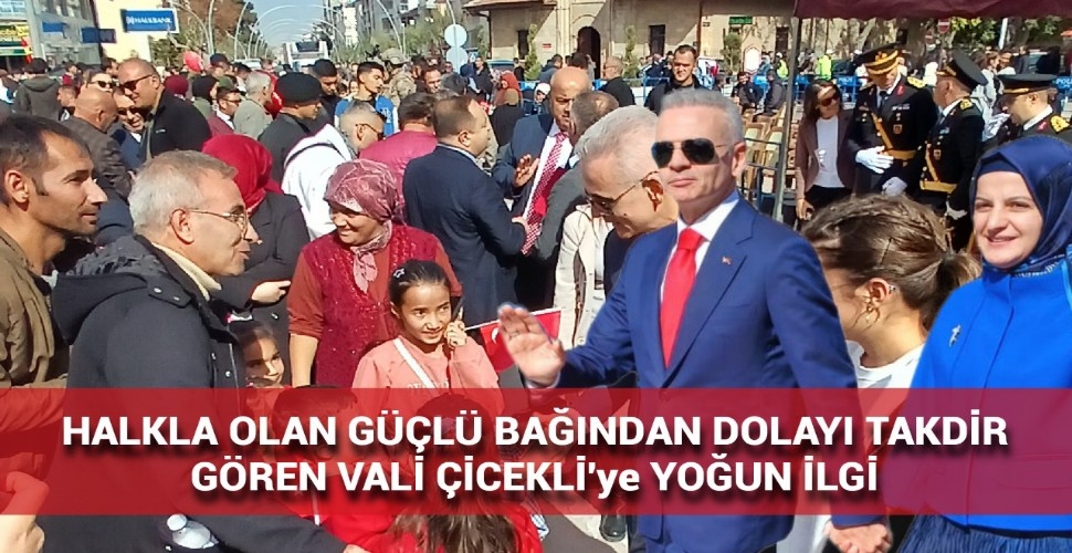 Vali Çiçekli Çiftine Vatnadaşlardan Yoğun İlgi